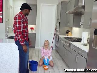 18yo Maid Chloe Temple Fucking Boss BBC thereafter Blowjob