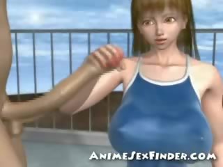3D deity Gives Handjob!