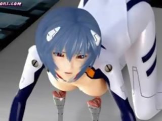 Animated Rubbing Tranny phallus