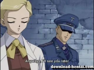 Chained hentai darling forced to suck prick show