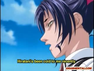 Hentai pelajar sekolah menghisap sengit putz dalam yang tandas