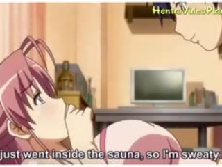 Owadanja anime girls in sauna