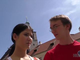 Nerdy Cuckold Watches young woman Fucked by Muscular.