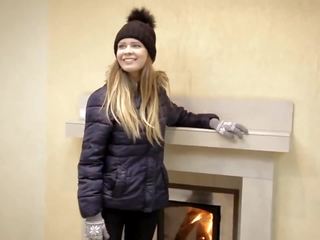 Wetlook ms with winter clothes swims in the blumbang: xxx film 6e