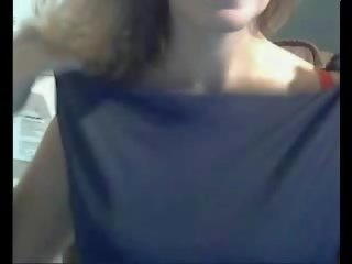Erotic blondinka woman droçit etmek on kamera