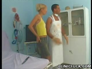 Blonde Hottie Enjoys Clinic adult film