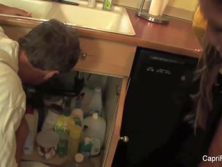 Erotic capri cavanni fucks the plumber, hd porno a6
