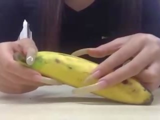 Tâm trạng longnails chuối mới, miễn phí nghiệp dư giới tính video 02