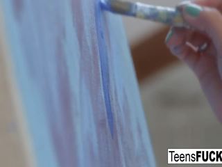 Tinedyer pintor vladislava tumatagal a pahinga para isang pagtatalik na pambutas ng puwit.