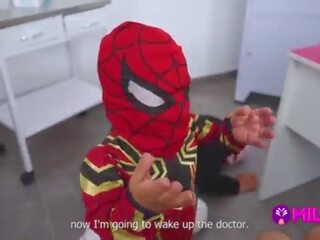Midget Spider-Man defeats clinics thief and outstanding Maryam sucks his cock&period;&period;&period; Hero or villain&quest;