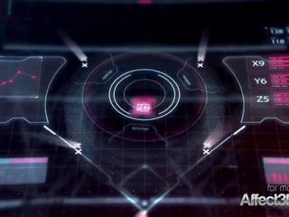 3D Animated Futanari Babes Having Threesome in a Space