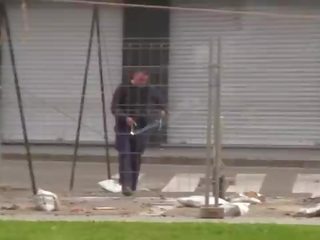 他妈的 一 丰满的 西班牙人 业余 青少年 在 一个 abandoned 房子