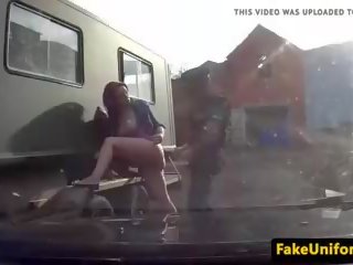 May asawang-tao ginger brit smashed labas sa pamamagitan ng pulis: Libre pagtatalik pelikula f5