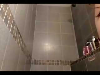 Erotic brunette padusan hair brushing and striptease long