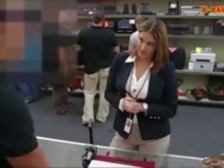 Foxy big boobs business babeh burungpun pounded in the pawnshop