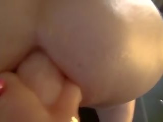 Young female Jane Huge Strapon Fisting Double Fisting Anal Gap
