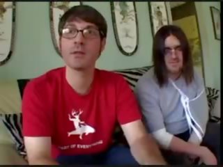 First-rate nerd dobi a vroče da trot azijke