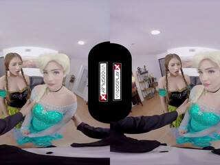 Elsa in ana od frozen ustvariti magic s vaš dolga hlače stick