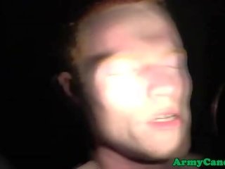 Humiliated militèr hunk cumcovered in padusan