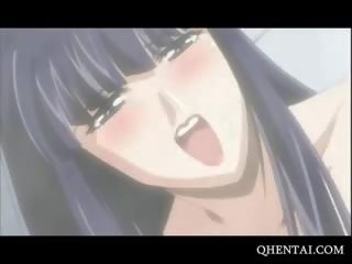 Hentai Brunette Nailed From Behind In Bathtub