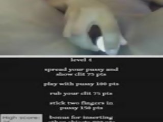 Excellent ebony plays dare game on omegle