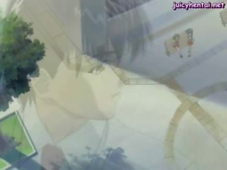 Tied up toon delightful gets her ass masturbated
