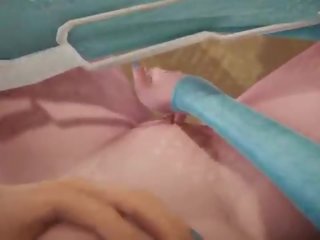 Futa frozen - 艾爾莎 得到 creampied 由 安娜 - 3d 性別 夾