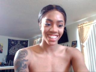 Cheerful inviting Ebony feature Dancing on Cam, sex clip 26