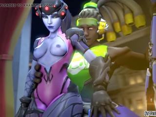 Sedusive overwatch heroes foukání penis a získávání v prdeli