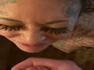 Tattooed diva gets First Massive Facial: Free HD dirty video c9
