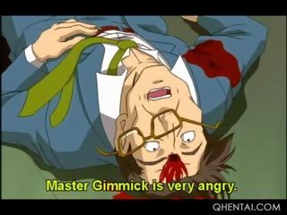Big boobed hentai diva tied up and sexually tortured