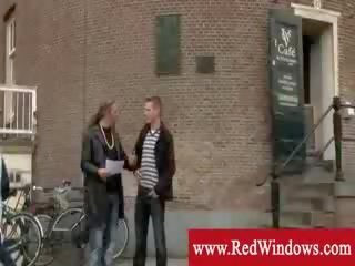 Ebony streetwalker working in Amsterdam