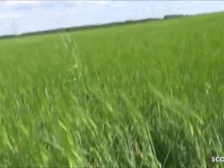 德语 妓女 勾引 到 他妈的 户外 由 二 陌生人 为