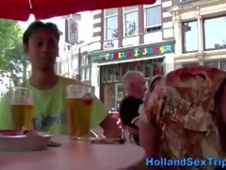 Bjonde slattern jep turist bj