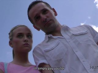 Hunt4k Fuck with Blonde produces Hunter's cock Ejaculate on