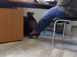 Technician Visit the Secretary's Office with Horny...