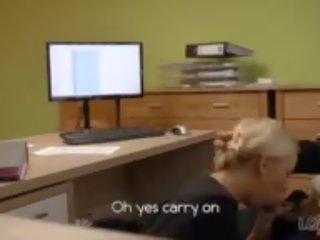 First x rated clip casting of karol in kantor of loan manager