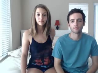 Really charming Cam Couple Put on a film