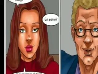 Tanec v the streptease pokoj, volný karikatura špinavý klip film a7