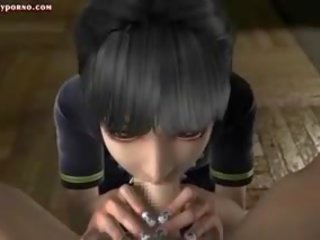 Amazing Animated Brunette Freting