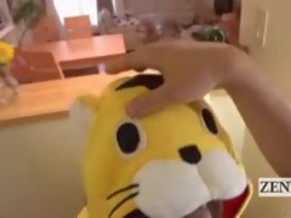 Subtitled pov japonská výstřik cosplay v the kuchyně