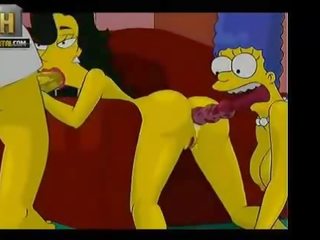 Simpsons sex film Threesome