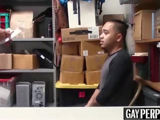 Bearded and upslika security officers fuck