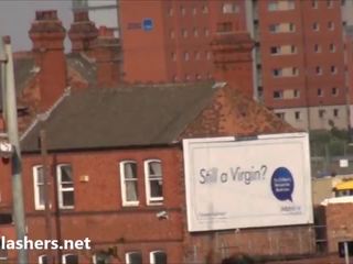 Upskirts footage of blonde teen voyeur babe Carly Rae in public masturbation and outdoor pussy flashing of amateur babe
