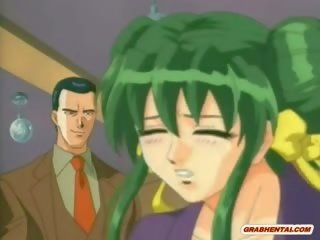 Chained Hentai With Bigboobs Sucking Her intern pecker And