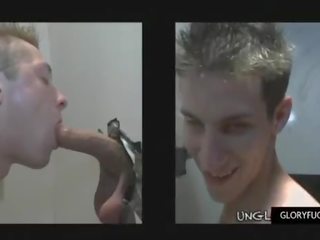 College sensational guy gets pecker sucked