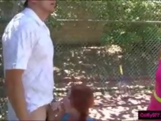Two delightful besties scuks and sikiş with tenis coach
