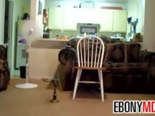 Black Ms Showing Her Body And Moves