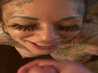 Tattooed diva gets First Massive Facial: Free HD dirty video c9