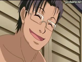 Busty anime goddess gets drilled by tentacles